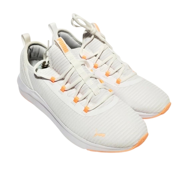 PUMA Softride Finesse Sport Sneakers White Fizzy Melon Size 10 - Picture 5 of 16